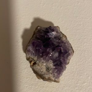 A small amethyst found in a crystal cave